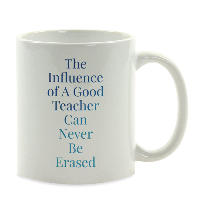 Water Color Teacher Appreciation Quotes Ceramic Coffee Mug Collection 2-Set of 1-Andaz Press-Classroom-