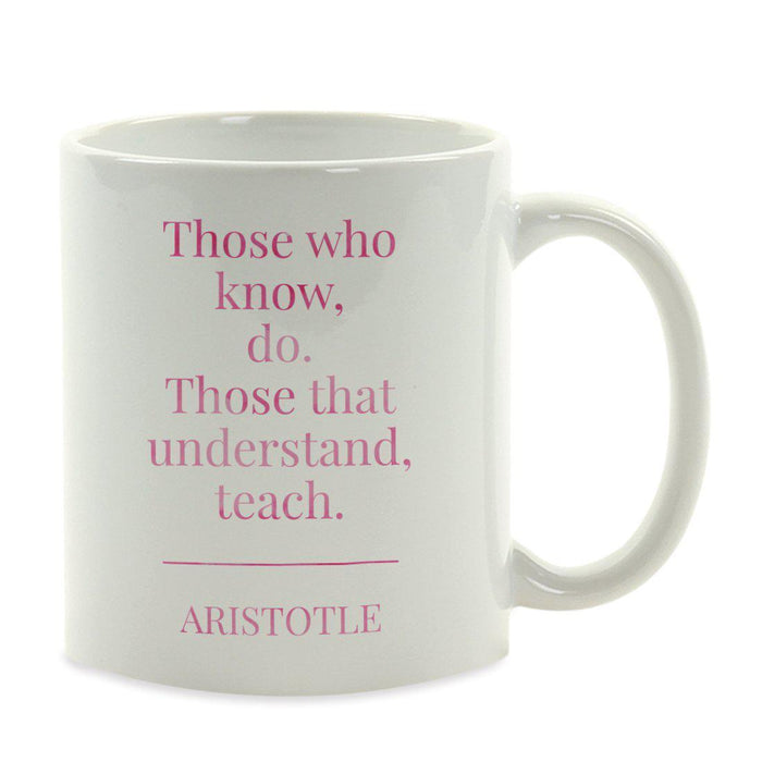 Water Color Teacher Appreciation Quotes Ceramic Coffee Mug Collection 2-Set of 1-Andaz Press-Classroom-