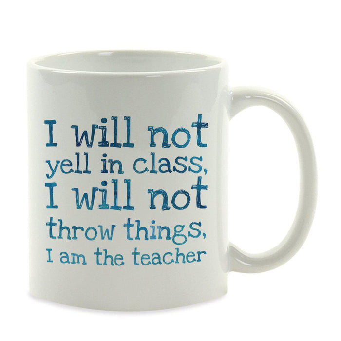 Water Color Teacher Appreciation Quotes Ceramic Coffee Mug Collection 2-Set of 1-Andaz Press-Class-
