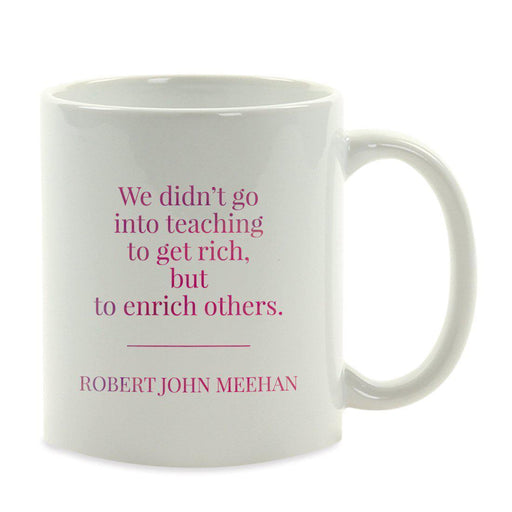 Water Color Teacher Appreciation Quotes Ceramic Coffee Mug Collection 2-Set of 1-Andaz Press-Rich-