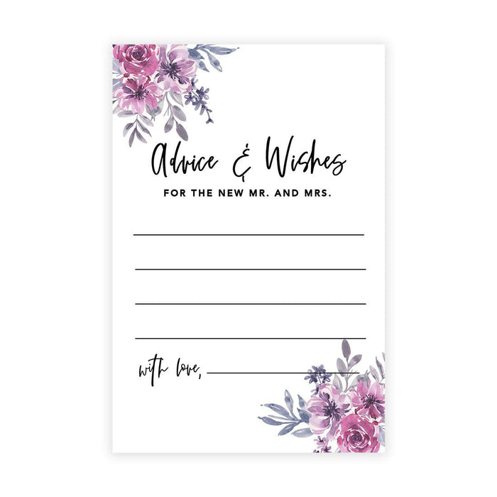 Wedding Advice & Well Wishes Guest Book Cards for Bride and Groom Design 2-Set of 56-Andaz Press-Dark Green Elegant Ornate-