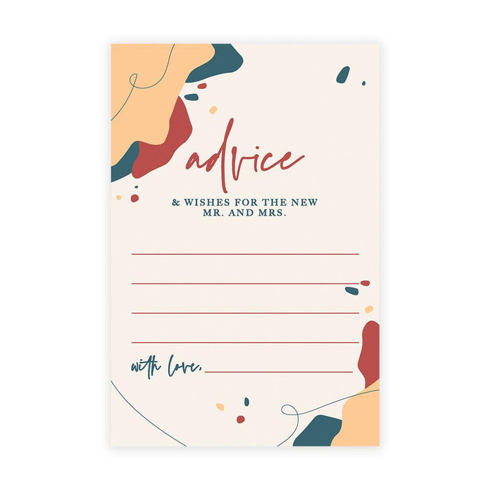 Wedding Advice & Well Wishes Guest Book Cards for Bride and Groom Design 2-Set of 56-Andaz Press-Dark Green Elegant Ornate-