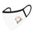 Wedding Collection Face Mask, Reusable White Cloth Face Masks with 1 Replaceable PM 2.5 Protection Filter-Set of 1-Andaz Press-Mother of the Bride-