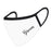 Wedding Collection Face Mask, Reusable White Cloth Face Masks with 1 Replaceable PM 2.5 Protection Filter-Set of 1-Andaz Press-Mother of the Bride-