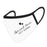 Wedding Collection Face Mask, Reusable White Cloth Face Masks with 1 Replaceable PM 2.5 Protection Filter-Set of 1-Andaz Press-Mother of the Bride-