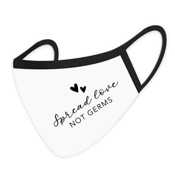 Wedding Collection Face Mask, Reusable White Cloth Face Masks with 1 Replaceable PM 2.5 Protection Filter-Set of 1-Andaz Press-Guests-