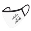 Wedding Collection Face Mask, Reusable White Cloth Face Masks with 1 Replaceable PM 2.5 Protection Filter-Set of 1-Andaz Press-Mother of the Bride-