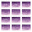 Wedding Day Gift Cards with Envelopes, To My Wife Husband Mom Dad Mother-In-Law Father-In-Law-Set of 12-Andaz Press-Purple Ombre Watercolor-