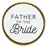 Wedding Enamel Lapel Pin, Wedding Party Button Pins-Set of 1-Andaz Press-Father of the Bride-