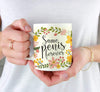 Wedding Floral Flowers Coffee Mug Gift, Same Penis Forever-Set of 1-Andaz Press-