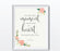 Wedding Love Quote Wall Art, Floral Roses Print-Set of 1-Andaz Press-Every heart sings a song...Plato-