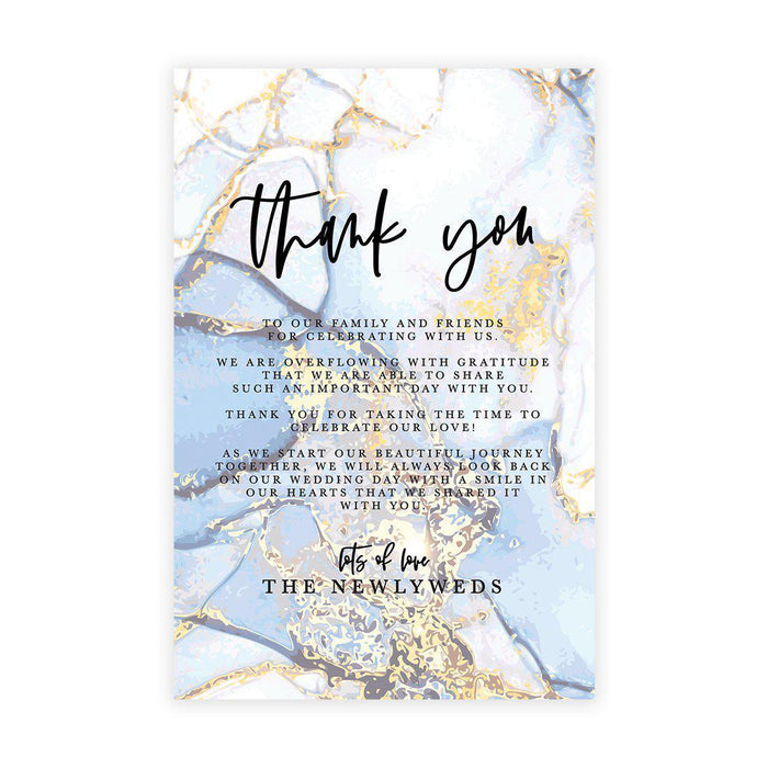 Wedding Thank You Place Setting Cards for Table Reception, Design 2-Set of 56-Andaz Press-Dark Green Elegant Ornate-