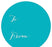 Whimsical To/From Circle Gift Labels-Set of 40-Andaz Press-Aqua-