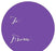 Whimsical To/From Circle Gift Labels-Set of 40-Andaz Press-Purple-