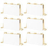 White Acrylic Clutch Purse-Andaz Press-Set of 6-