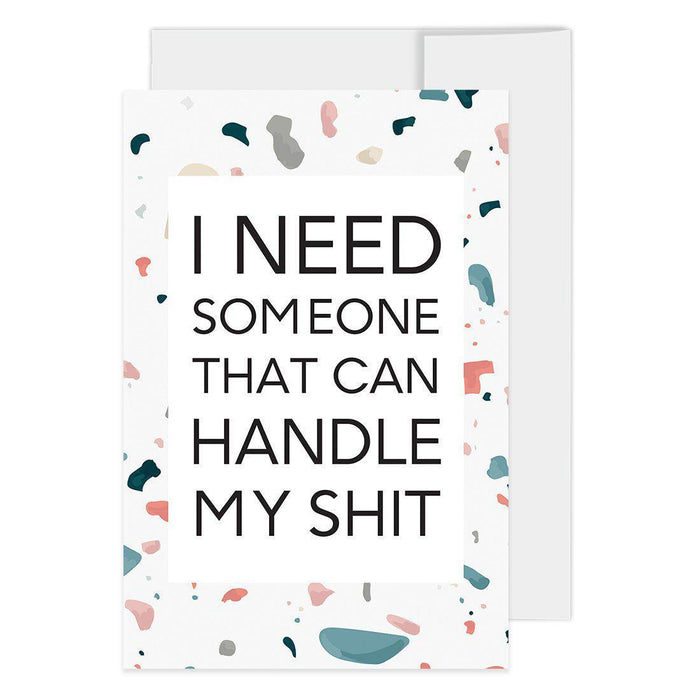 Will You Be My Bridesmaid Proposal Cards with Envelopes-Set of 16-Andaz Press-Colorful Terrazzo Design-
