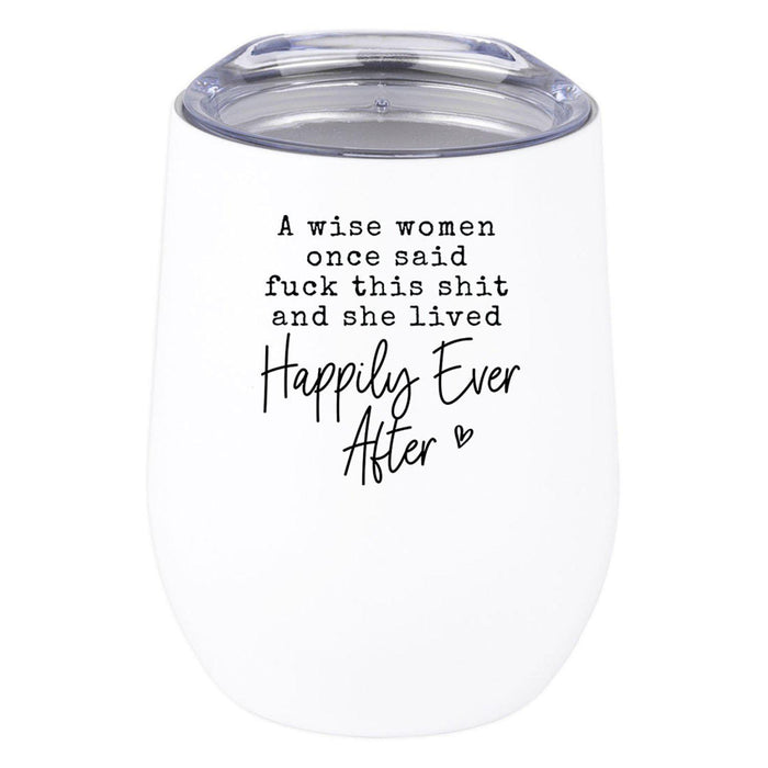 Wine Tumbler with Lid 12 Oz Stemless Stainless Steel Insulated Tumbler-Set of 1-Andaz Press-Awesome Social Worker Looks Like-