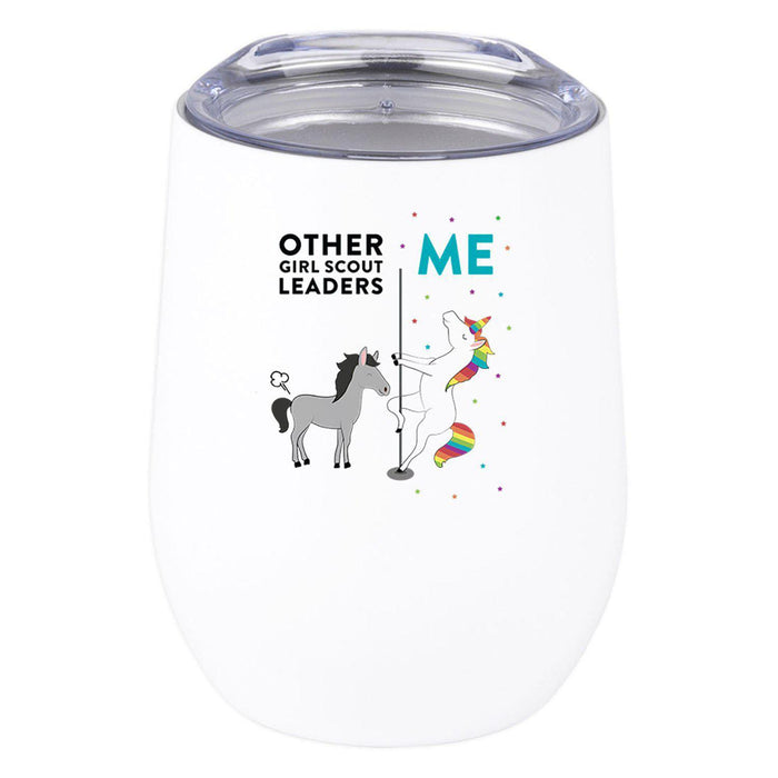 Wine Tumbler with Lid 12 Oz Stemless Stainless Steel Insulated Tumbler-Set of 1-Andaz Press-Awesome Social Worker Looks Like-