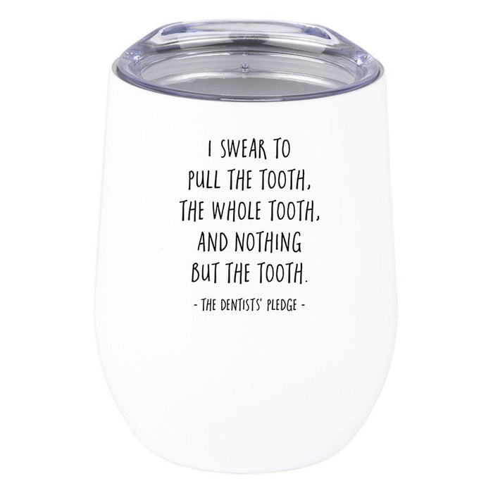 Wine Tumbler with Lid 12 Oz Stemless Stainless Steel Insulated Tumbler-Set of 1-Andaz Press-Awesome Social Worker Looks Like-