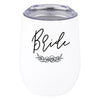 Wine Tumbler with Lid Stemless Stainless Steel Insulated Gift for Wedding Engagement Bridal Shower Gifts-Set of 1-Andaz Press-Bride-