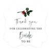 Winter Snowy Woodland Forest Watercolor Wedding Party Collection, Fancy Frame Gift Tags, Wedding Favor Tags-Set of 24-Andaz Press-Bride-
