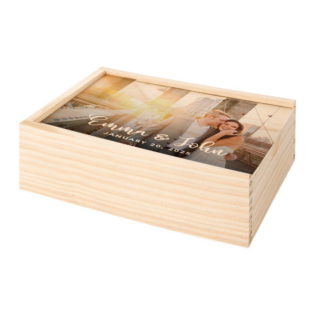 Wedding Wood Photo Boxes