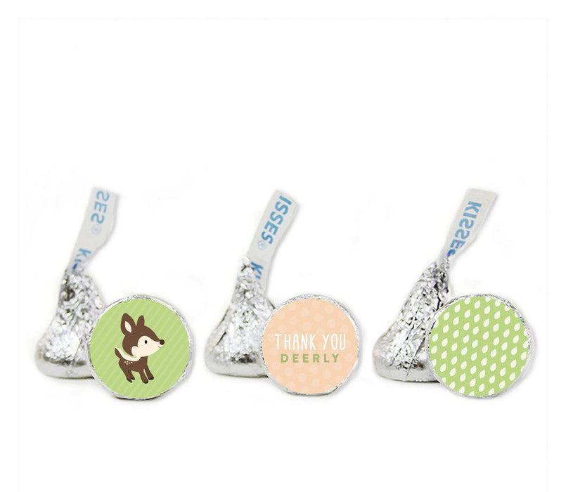 Woodland Animals Baby Shower Hershey's Kiss Favor Labels-Set of 216-Andaz Press-Thank You-