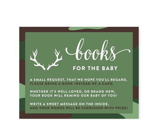 Woodland Camouflage Boy Baby Shower Games & Fun Activities-Set of 20-Andaz Press-Baby Bingo-