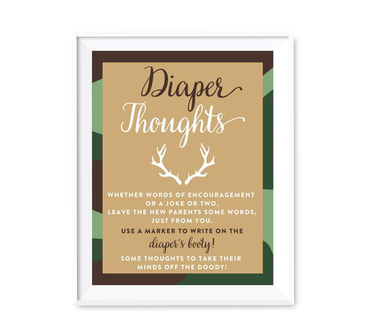 Woodland Camouflage Boy Baby Shower Games & Fun Activities-Set of 20-Andaz Press-Baby Bingo-