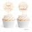 Woodland Deer Wedding Cupcake Topper DIY Party Favors Kit-Set of 20-Andaz Press-