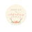 Woodland Deer Wedding Round Circle Gift Tags-Set of 24-Andaz Press-