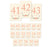 Woodland Deer Wedding Table Numbers-Set of 20-Andaz Press-41-60-
