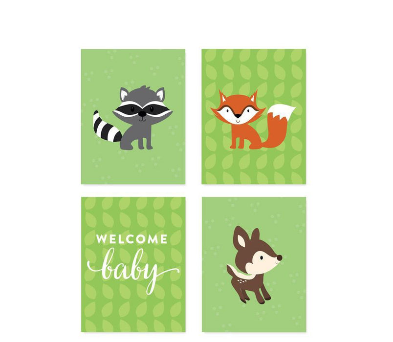 Woodland Forest Baby Shower Party Signs & Banner Decorations-Set of 20-Andaz Press-