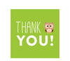 Woodland Friends Birthday Thank You Owl Square Gift Tags-Set of 24-Andaz Press-