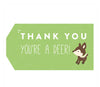 Woodland Friends Birthday Thank You You're a Deer Classic Gift Tags-Set of 12-Andaz Press-