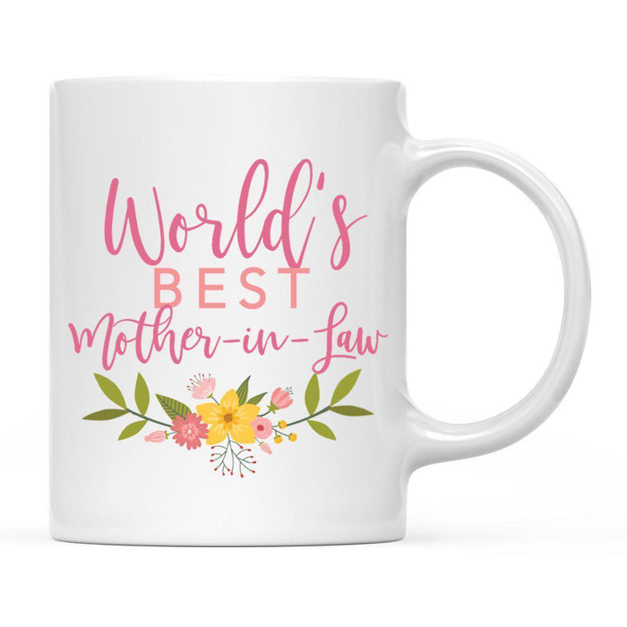 World's Best Pink Floral Design Ceramic Coffee Mug-Set of 1-Andaz Press-Auntie-