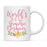 World's Best Profession, Pink Floral Design Ceramic Coffee Mug Collection 2-Set of 1-Andaz Press-Graphic Designer-