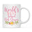 World's Best Profession, Pink Floral Design Ceramic Coffee Mug Collection 4-Set of 1-Andaz Press-School Bus Driver-