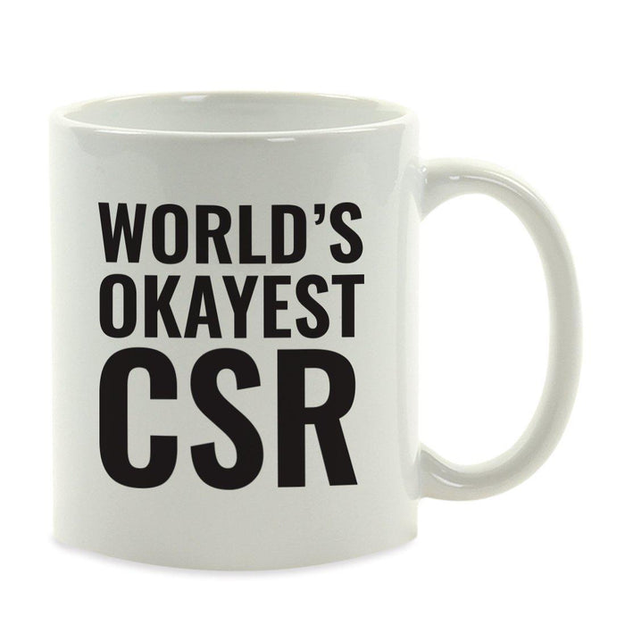 World's Okayest Coffee Mug Gag Gift-Set of 1-Andaz Press-Babysitter-