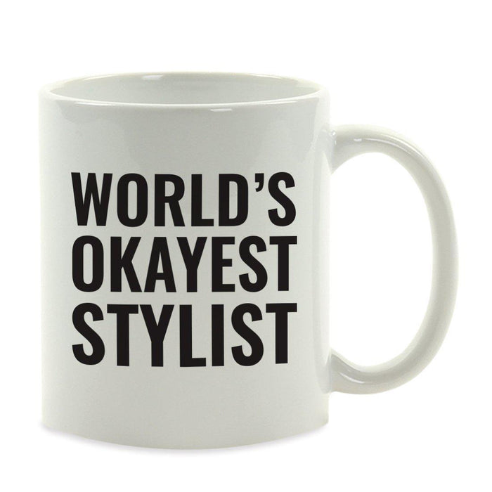 World's Okayest Coffee Mug Gag Gift-Set of 1-Andaz Press-Babysitter-