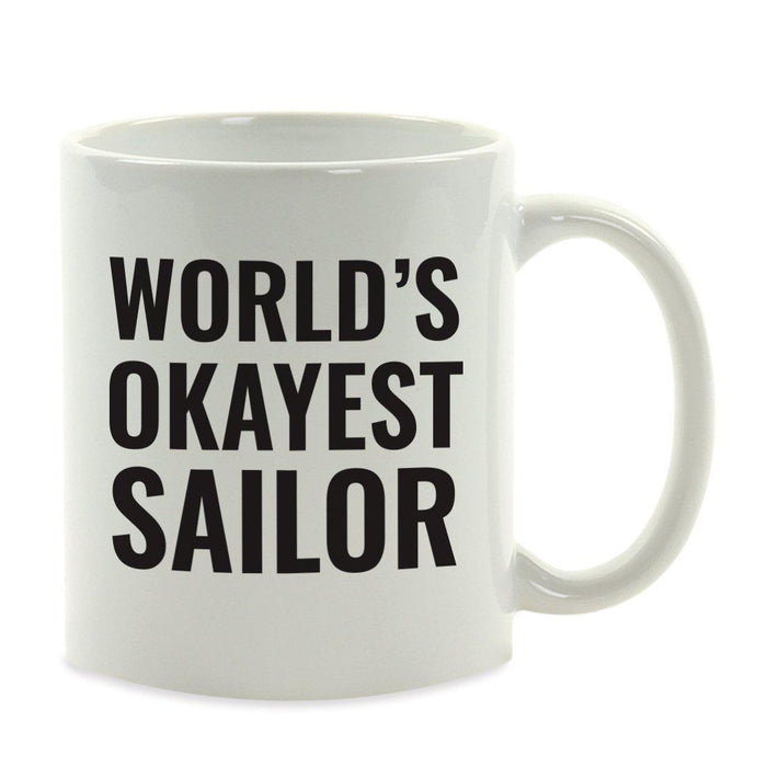 World's Okayest Coffee Mug Gag Gift-Set of 1-Andaz Press-Babysitter-