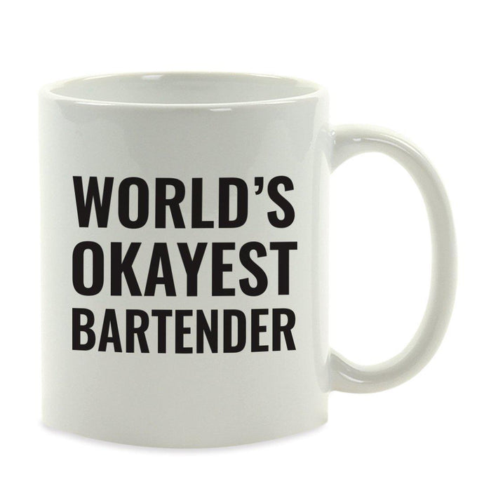 World's Okayest Coffee Mug Gag Gift-Set of 1-Andaz Press-Babysitter-