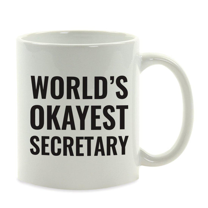 World's Okayest Coffee Mug Gag Gift-Set of 1-Andaz Press-Babysitter-