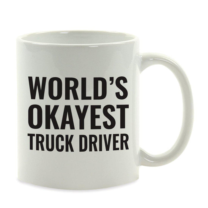 World's Okayest Coffee Mug Gag Gift-Set of 1-Andaz Press-Babysitter-