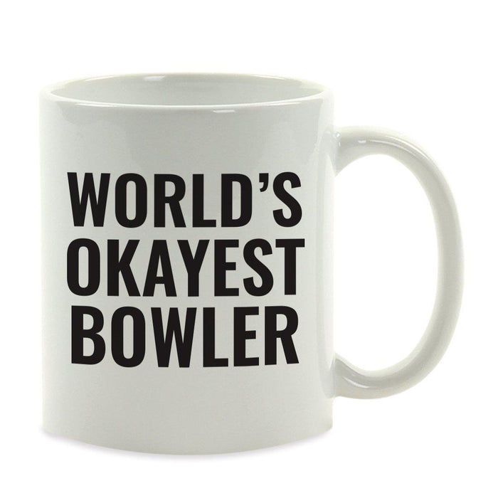 World's Okayest Coffee Mug Gag Gift-Set of 1-Andaz Press-Bowler-