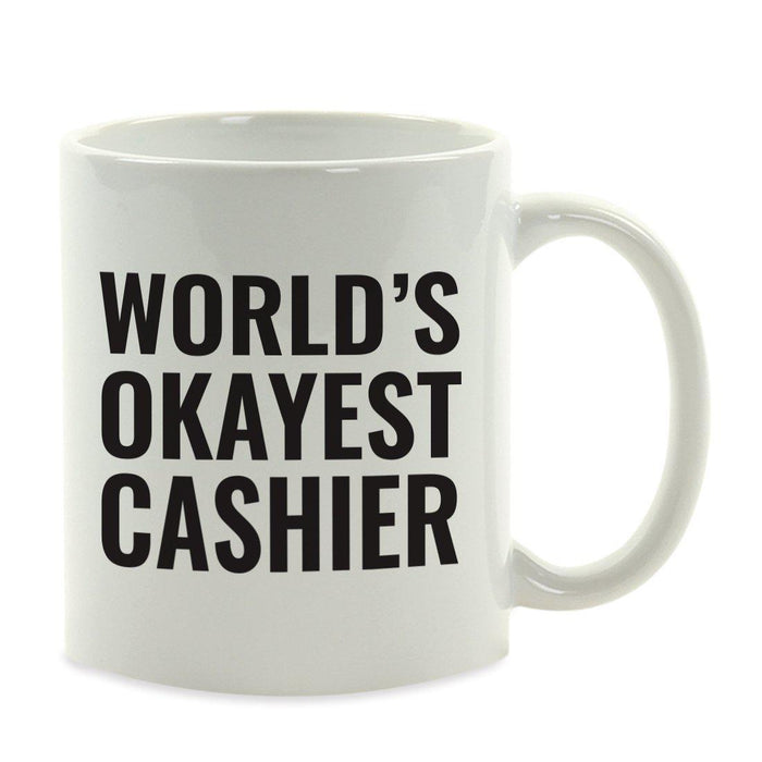 World's Okayest Coffee Mug Gag Gift-Set of 1-Andaz Press-Cashier-