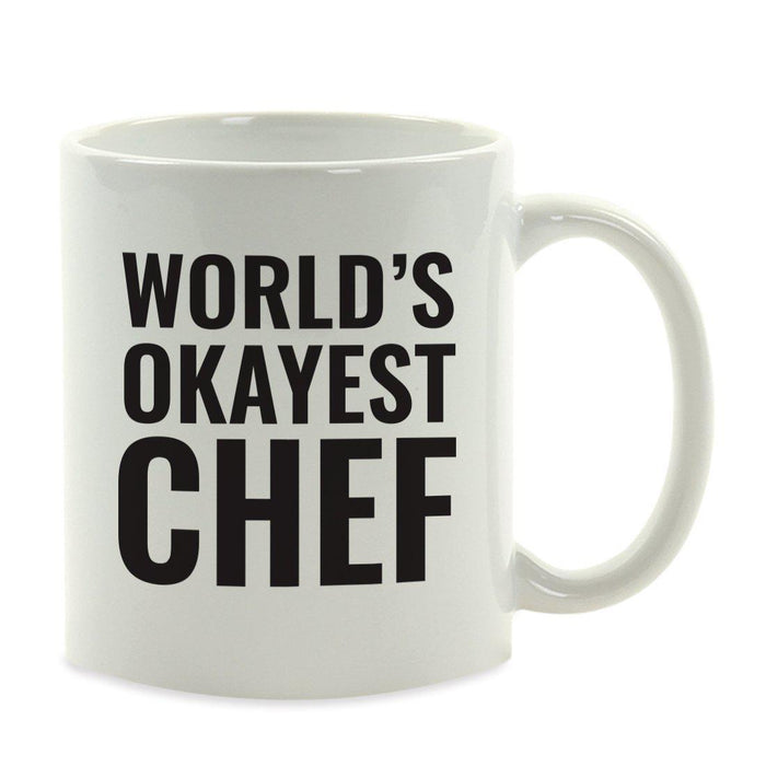 World's Okayest Coffee Mug Gag Gift-Set of 1-Andaz Press-Chef-