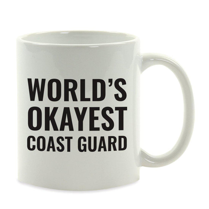 World's Okayest Coffee Mug Gag Gift-Set of 1-Andaz Press-Coast Guard-