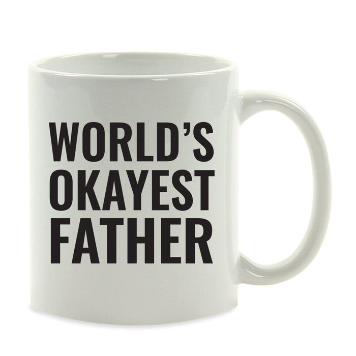 World's Okayest Coffee Mug Gag Gift-Set of 1-Andaz Press-Father-