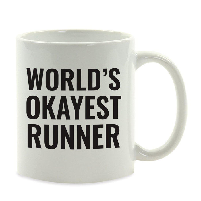 World's Okayest Coffee Mug Gag Gift-Set of 1-Andaz Press-Runner-